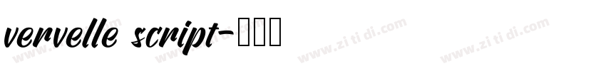 vervelle script字体转换